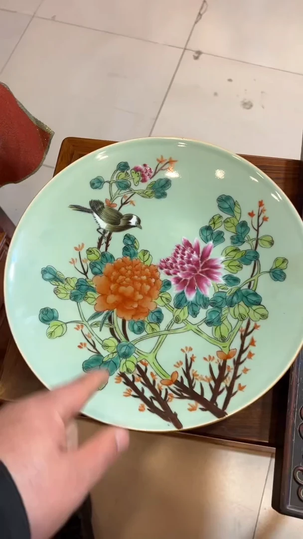 摆件瓷摆件瓷摆件鸟盘子