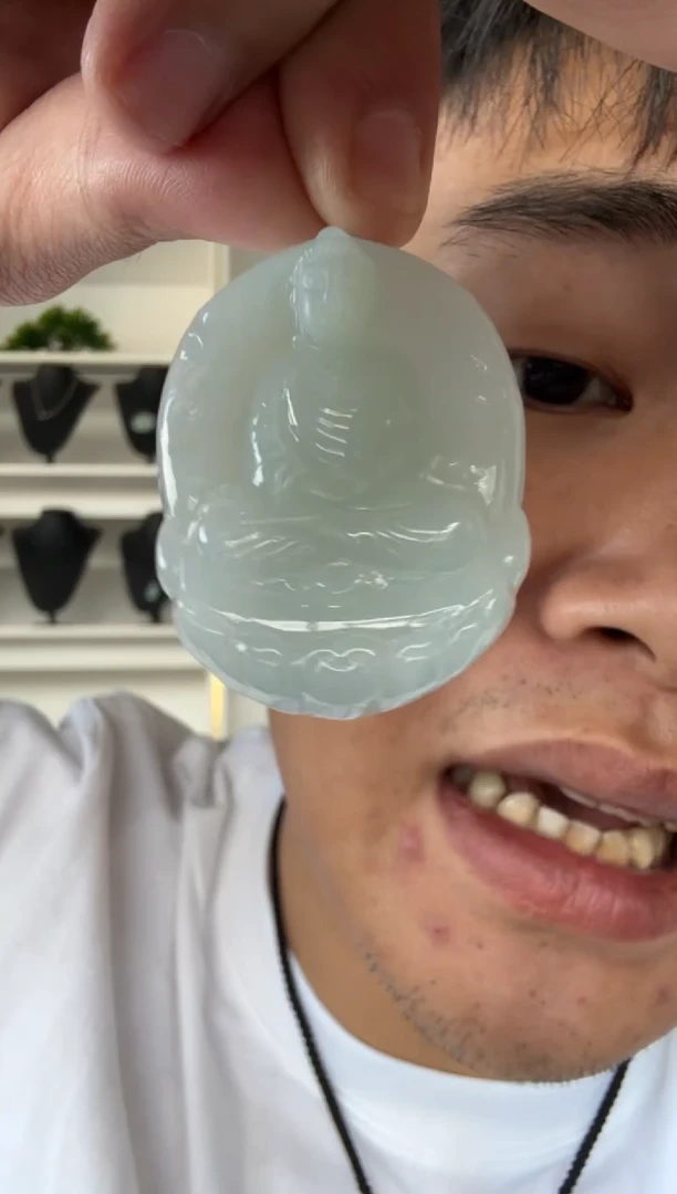 翡翠未镶嵌颈饰天然翡翠A货孤品一件