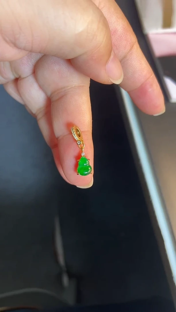 吊坠(不含链)银S925镶嵌翡翠1