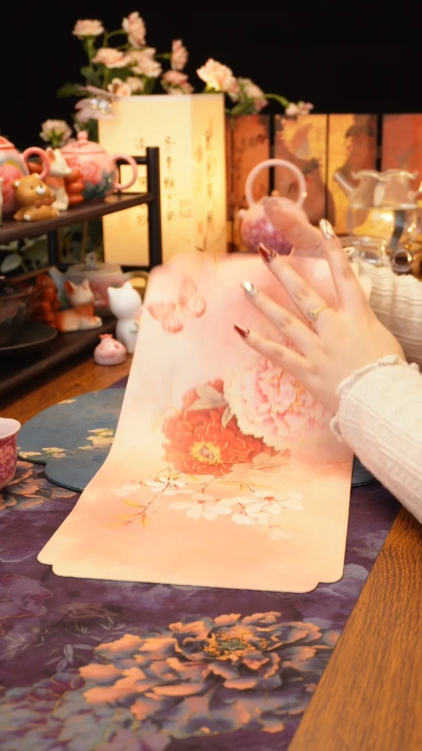 【闪购商品】粉色牡丹茶席······