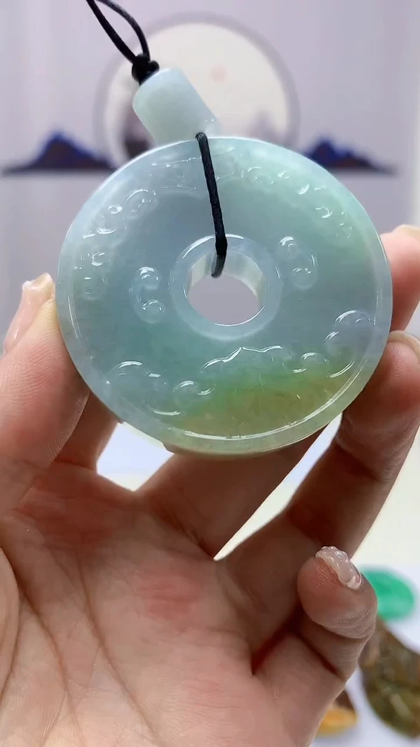 【闪购商品】定制翡翠未镶嵌4902ms-毛货171扣子