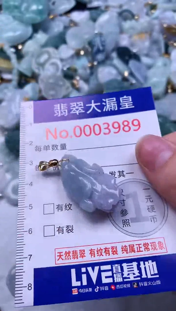 吊坠(不含链)未镶嵌翡翠3989