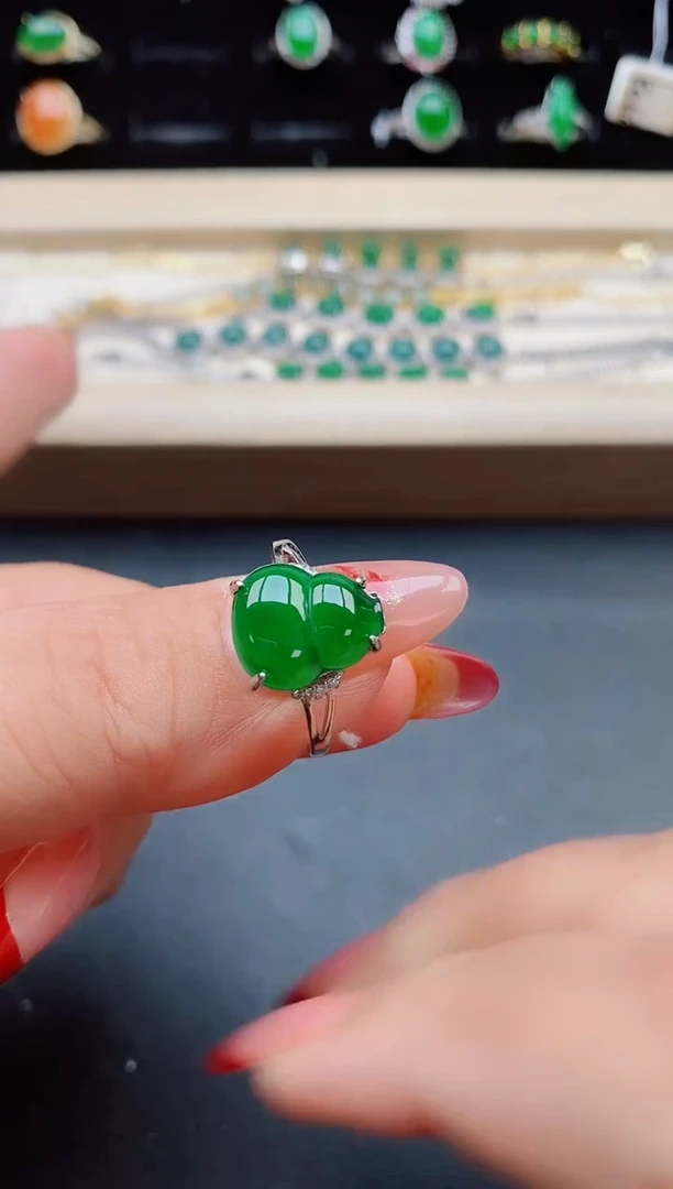 【闪购商品】翡翠戒指银S925镶嵌321321321