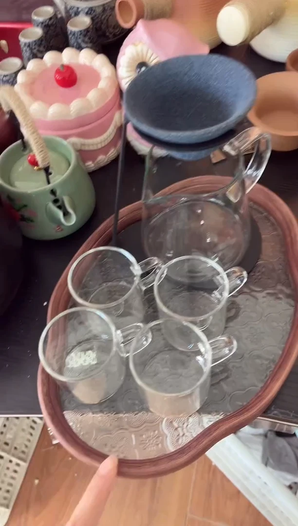 陶陶瓷茶具摆件旅行套组