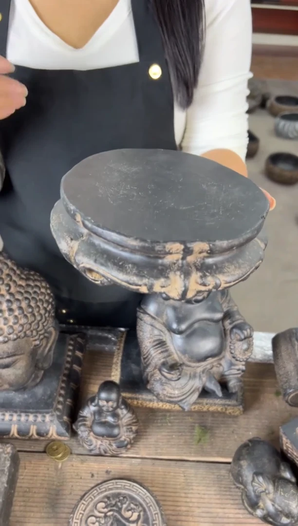 陶土【火山泥】金箍坛底座