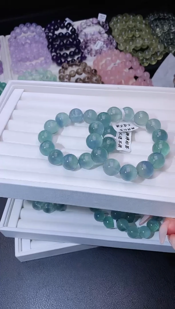 手链未镶嵌萤石711.11油画萤石手串 多样性发其一