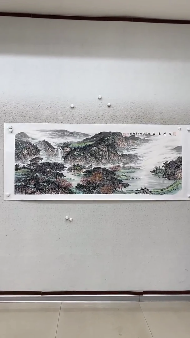 油画国画8- 宣纸 约70*180厘米