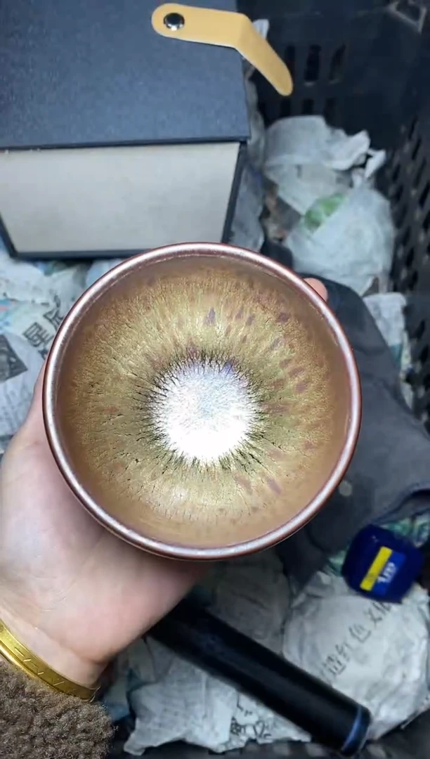【闪购商品】茶盏金丝万缕 盏三疯建盏茶器