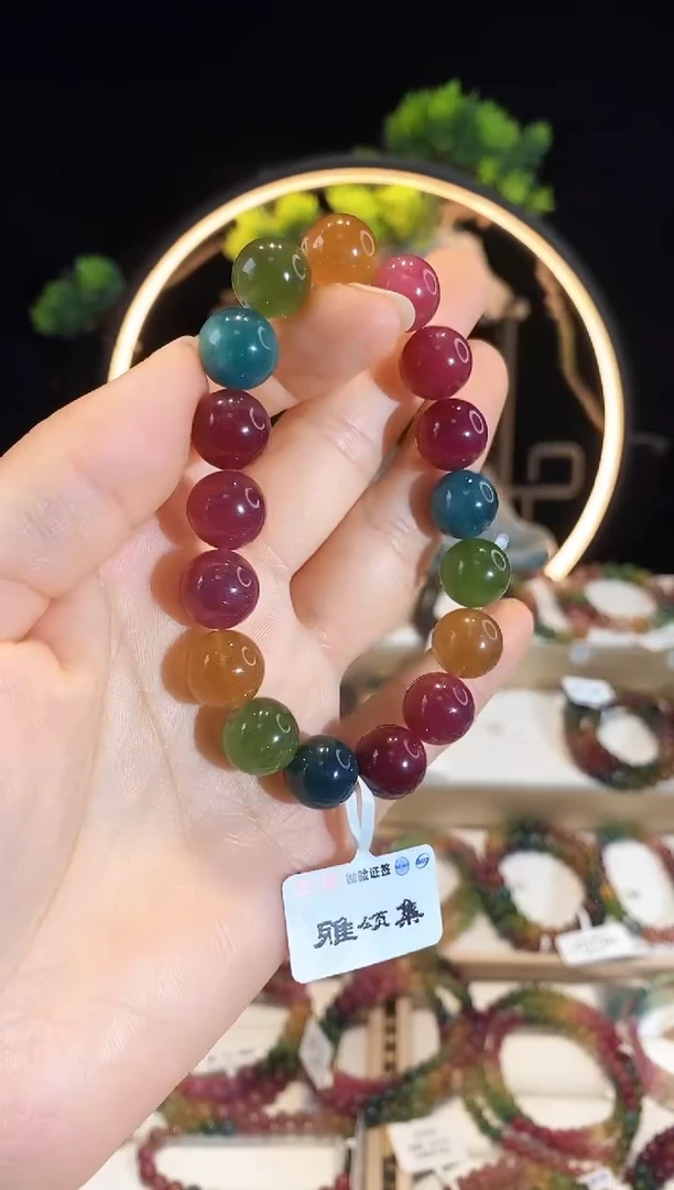 手串未镶嵌碧玺G2482素圈颜色微差
