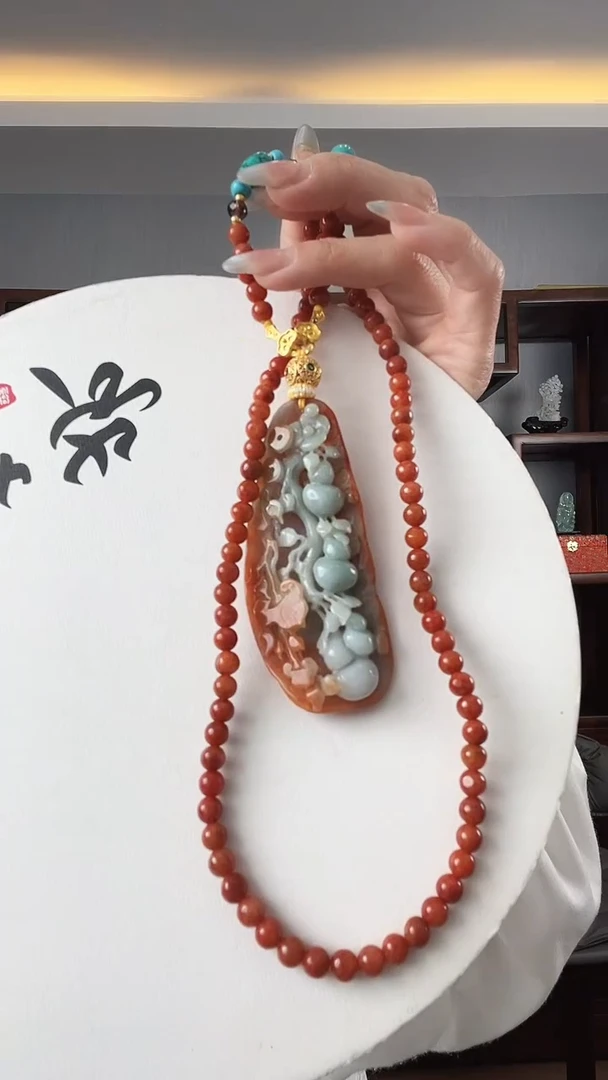 颈饰未镶嵌翡翠葫芦