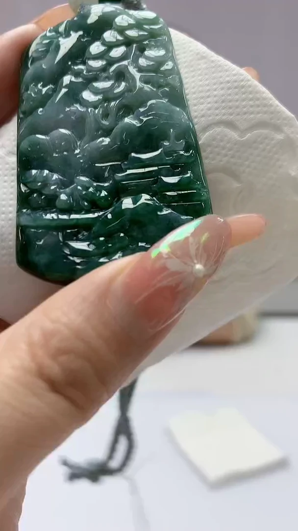 【闪购商品】定制翡翠未镶嵌0405DD-毛货挂件61