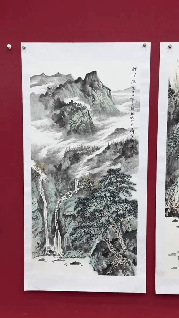 国画国画绘画山水花鸟