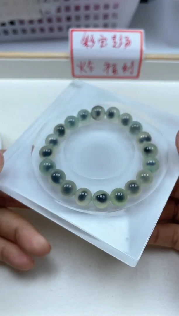 玛瑙/玉髓散珠未镶嵌果绿糖心玛瑙（孤品）10mm5颗9.9元