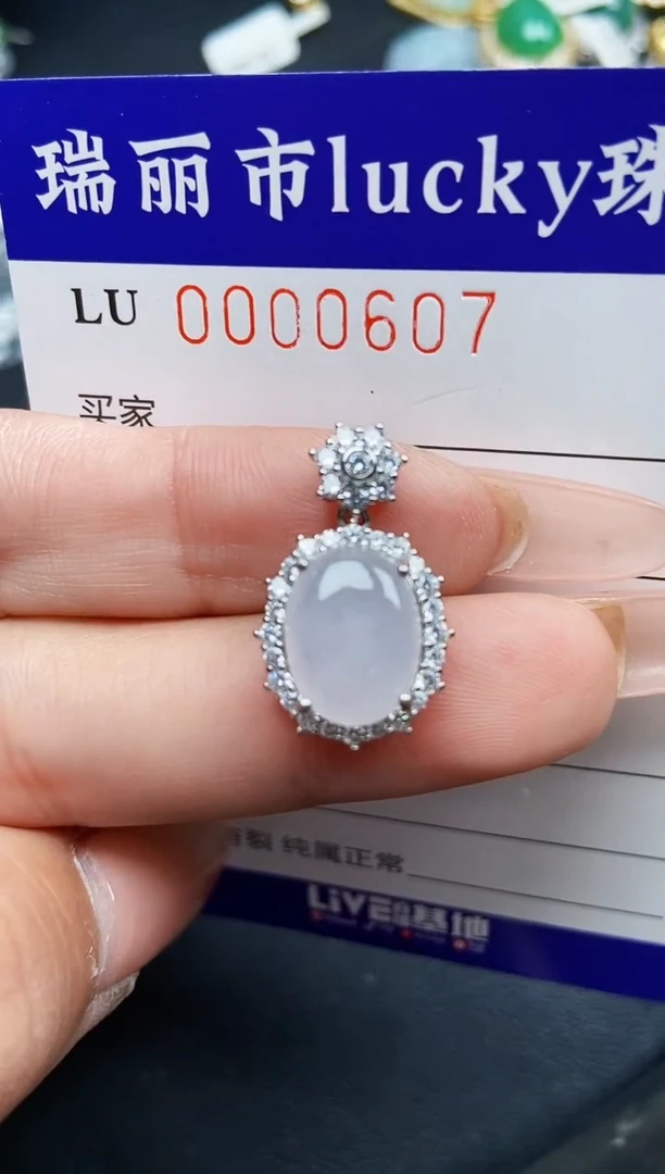 【闪购商品】翡翠颈饰银S925镶嵌0607