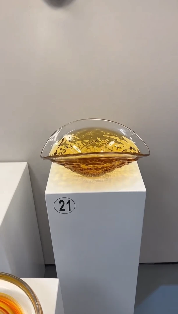 【闪购商品】茶宠巴比特美学 琥珀金 扇贝果盘