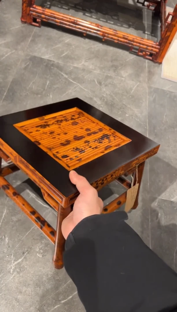 【闪购商品】扇子湘妃竹小方凳