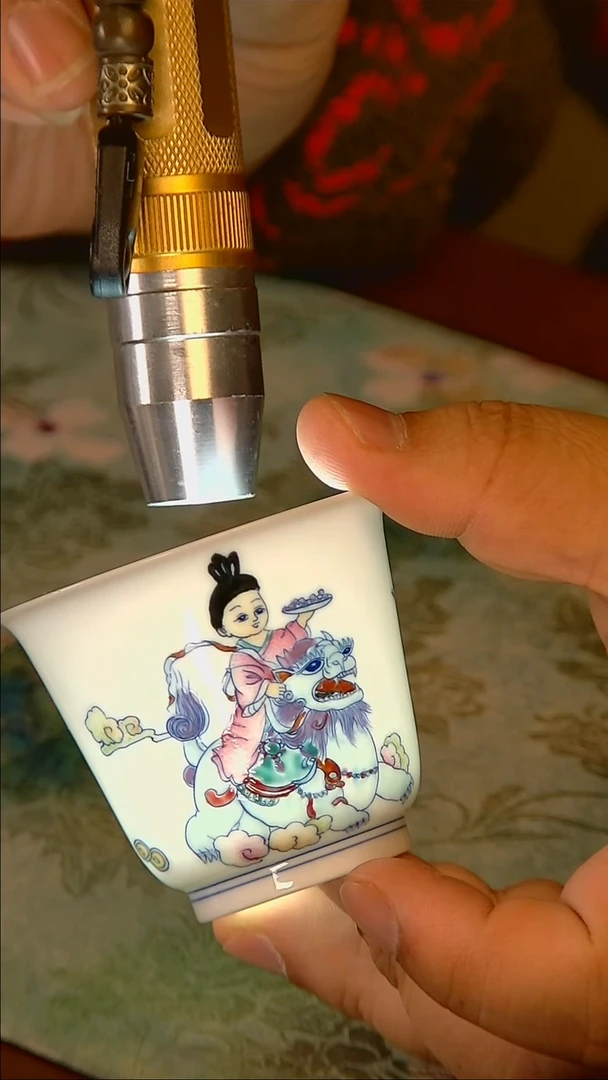 杯手工手绘杯杯很美丽