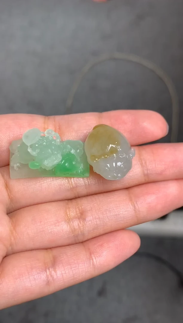 定制翡翠未镶嵌毛货