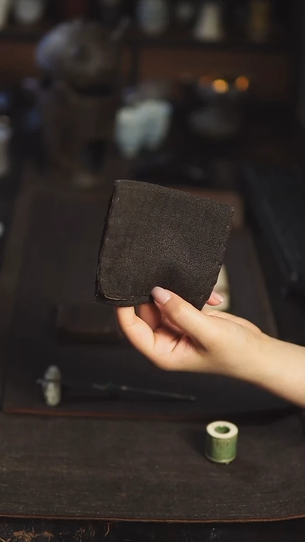 几席之上 香云纱茶巾9*26