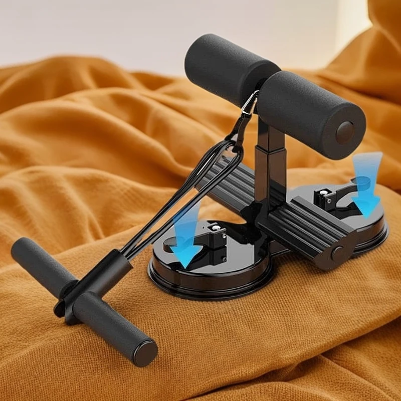 仰卧起坐辅助器家用室内吸盘式固定健身器材卷腹腹肌中考专用训练