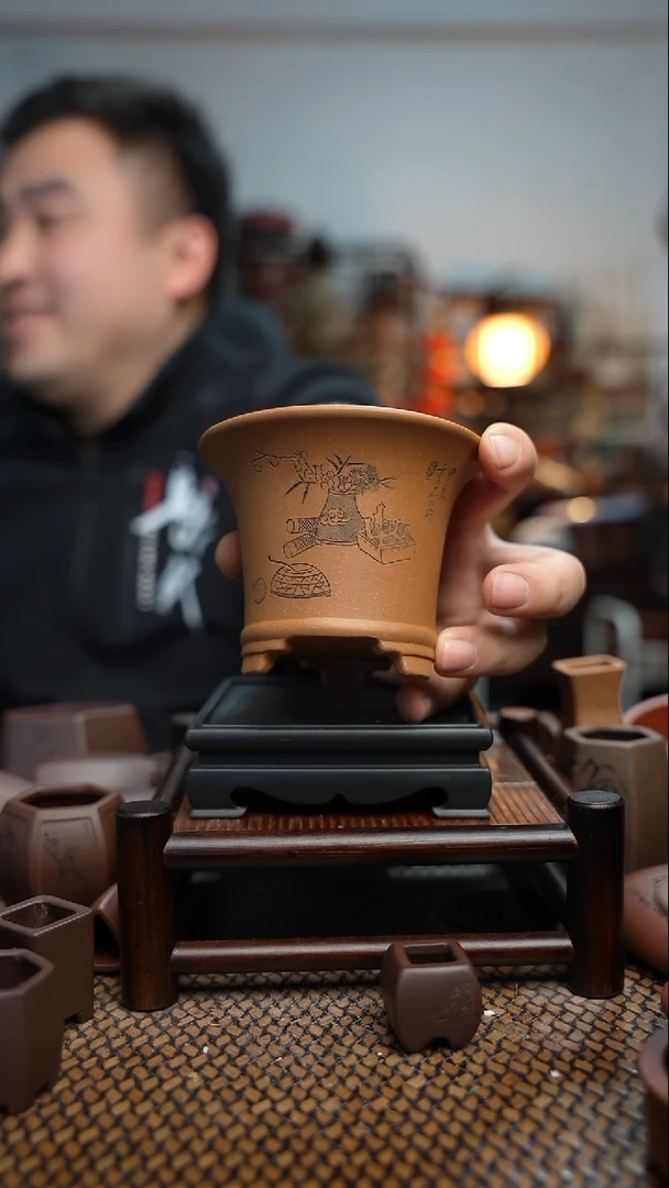 【闪购商品】紫砂花盆長木軒精品紫砂