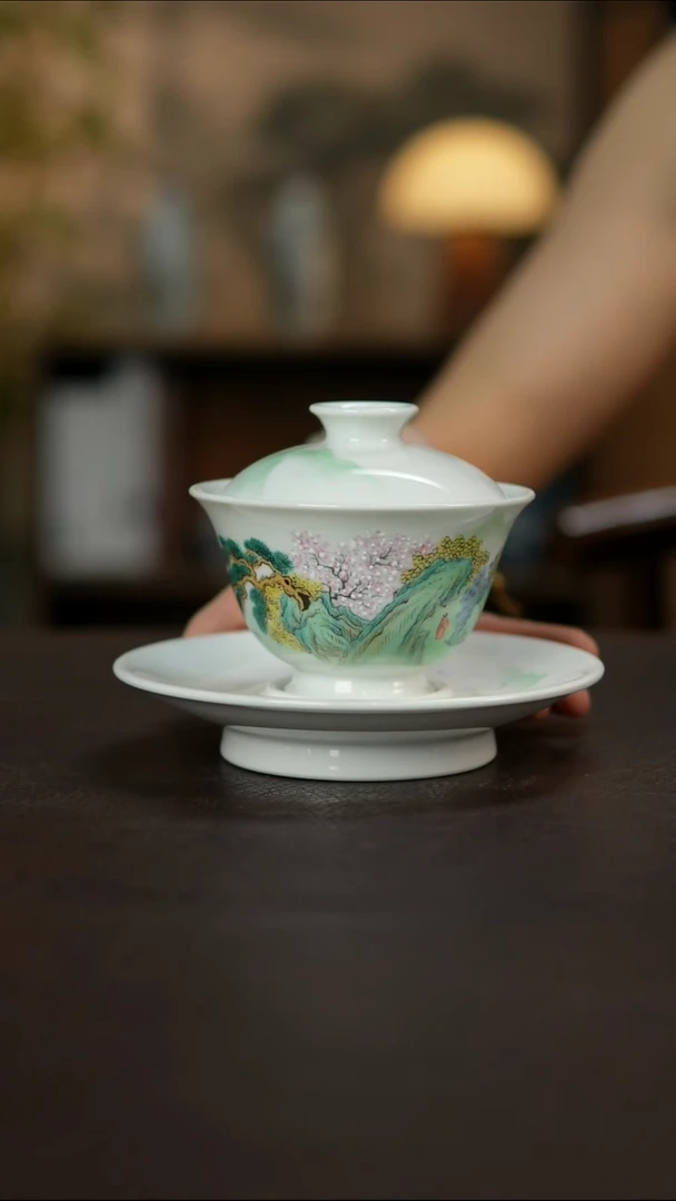 杯景德镇陶瓷杯碗柴烧多人