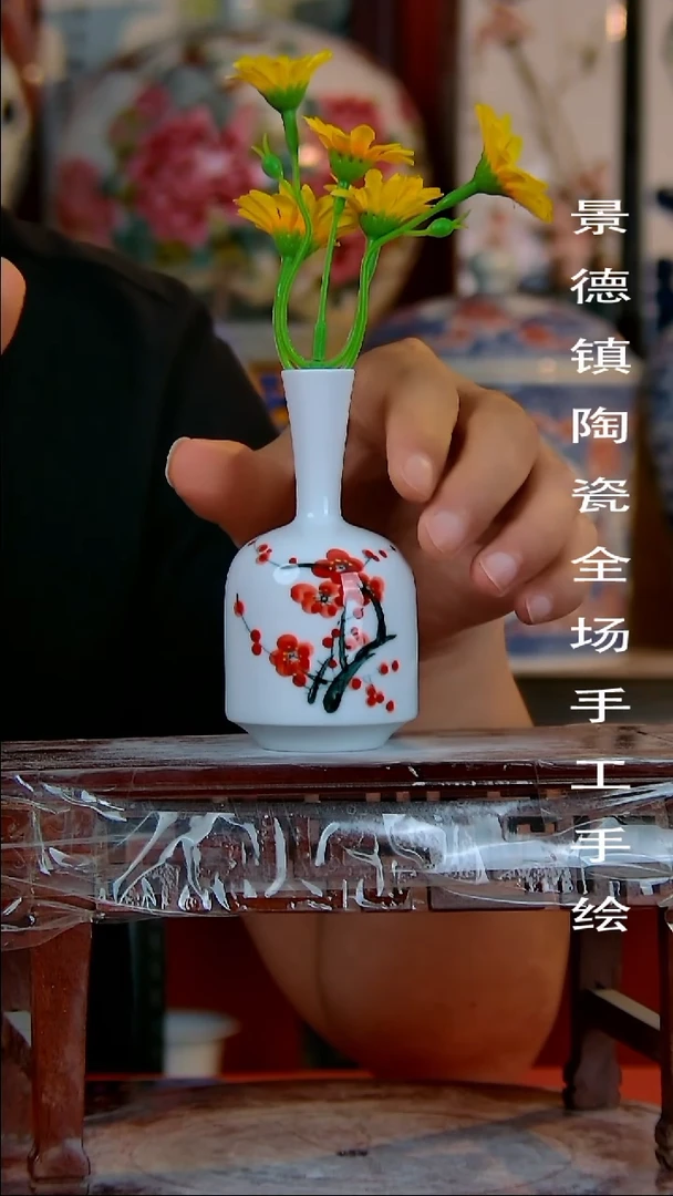 摆件景德镇陶瓷 手工手绘