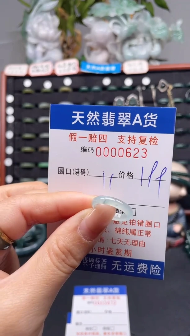 未镶嵌戒指翡翠11*0623