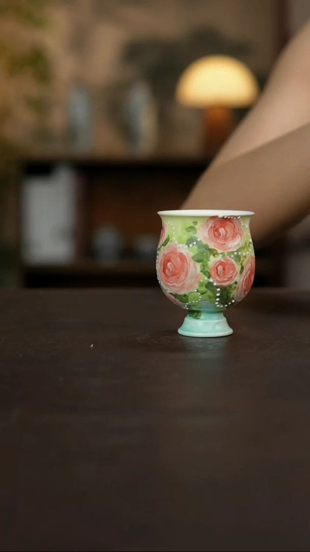 杯景德镇陶瓷杯碗柴烧多人