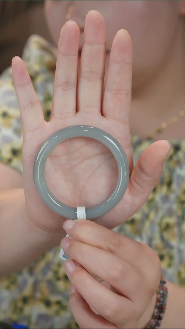 和田玉手镯未镶嵌70【柚子来啦】和田玉拍一发一54