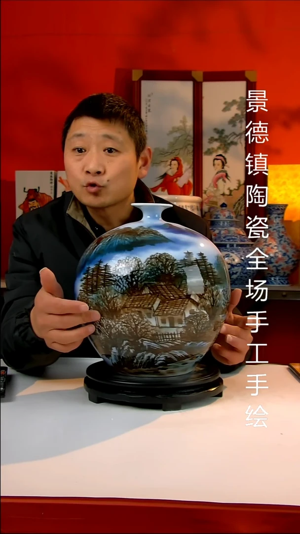 摆件陶瓷景德镇陶瓷 全场手工手绘