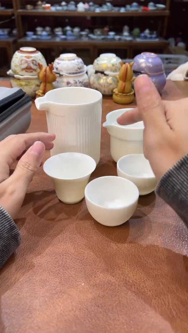 真的很便宜会开片的旅行茶具