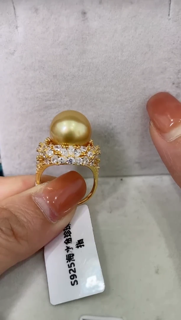 【闪购商品】海水珍珠LL银S925镶嵌珍珠戒指@@p1108