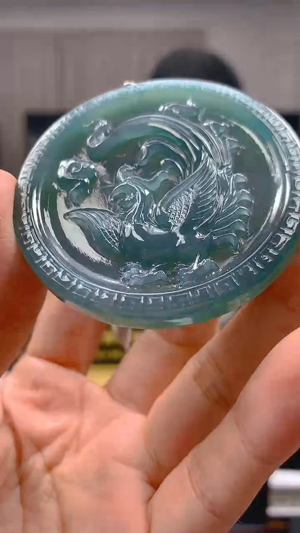 定制翡翠未镶嵌毛货闪购链接GS019-83034带珠链