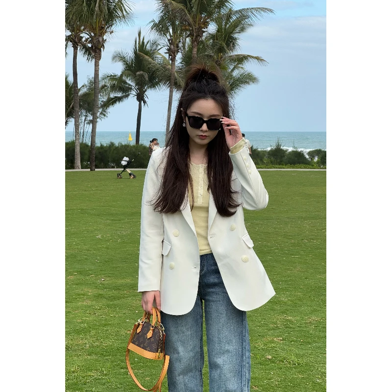 宿慕SUMU 女款西装外套 2-14春季2025新款时尚百搭休闲外套M000AW