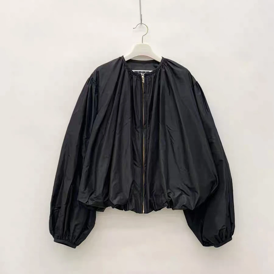 EENK 设计师品牌 2025早春新品泡泡袖立体外套时尚百搭长袖宽松女