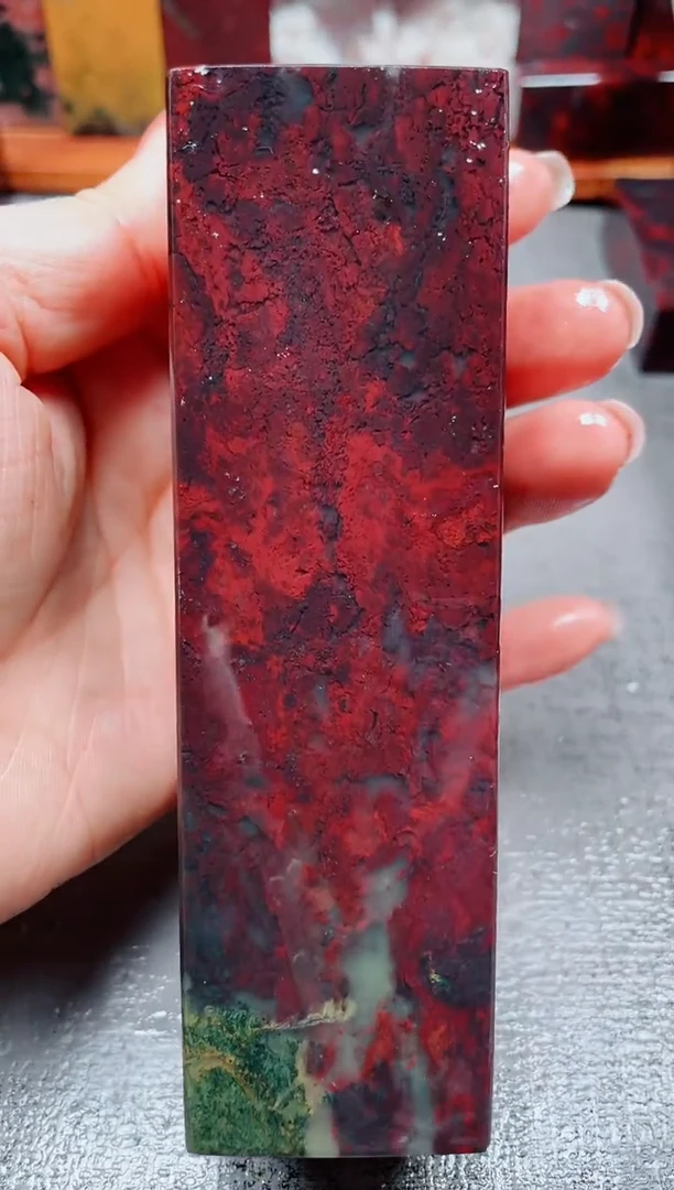 玉桂林鸡血玉素章--19