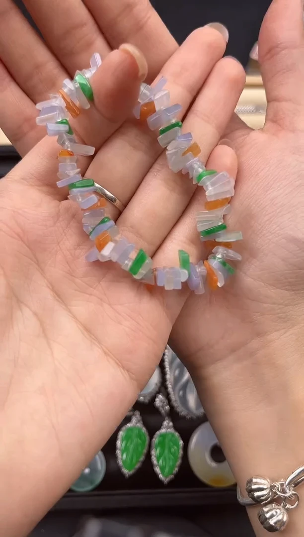 未镶嵌手串翡翠翠小二缅甸翡翠严选JQ