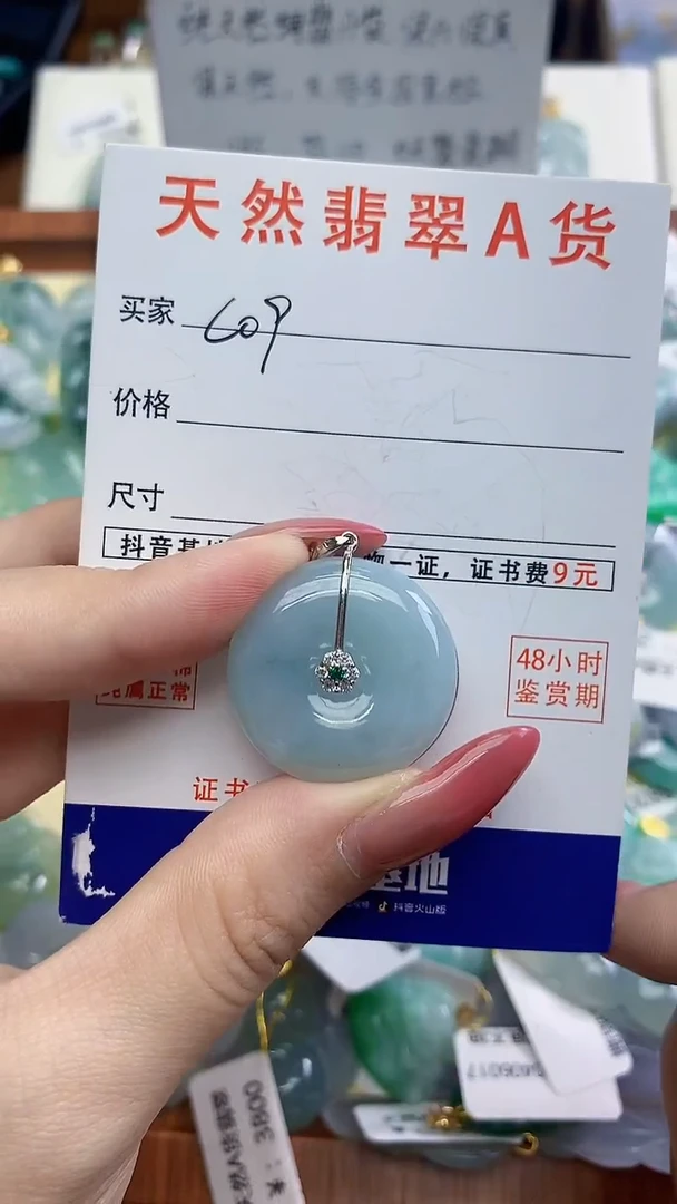颈饰未镶嵌翡翠天然A货翡翠挂件