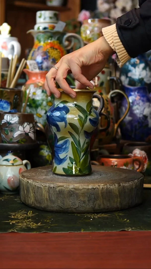 花瓶/杯子/碗134景德镇手工高温釉下彩