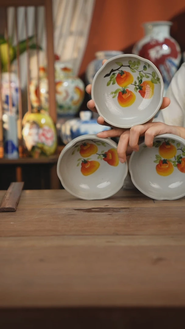 瓷片 景德镇设计师釉下手绘陶瓷餐具