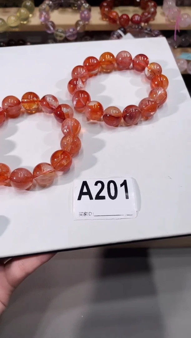 未镶嵌手链水晶A201 多样性发一 红胶花 15