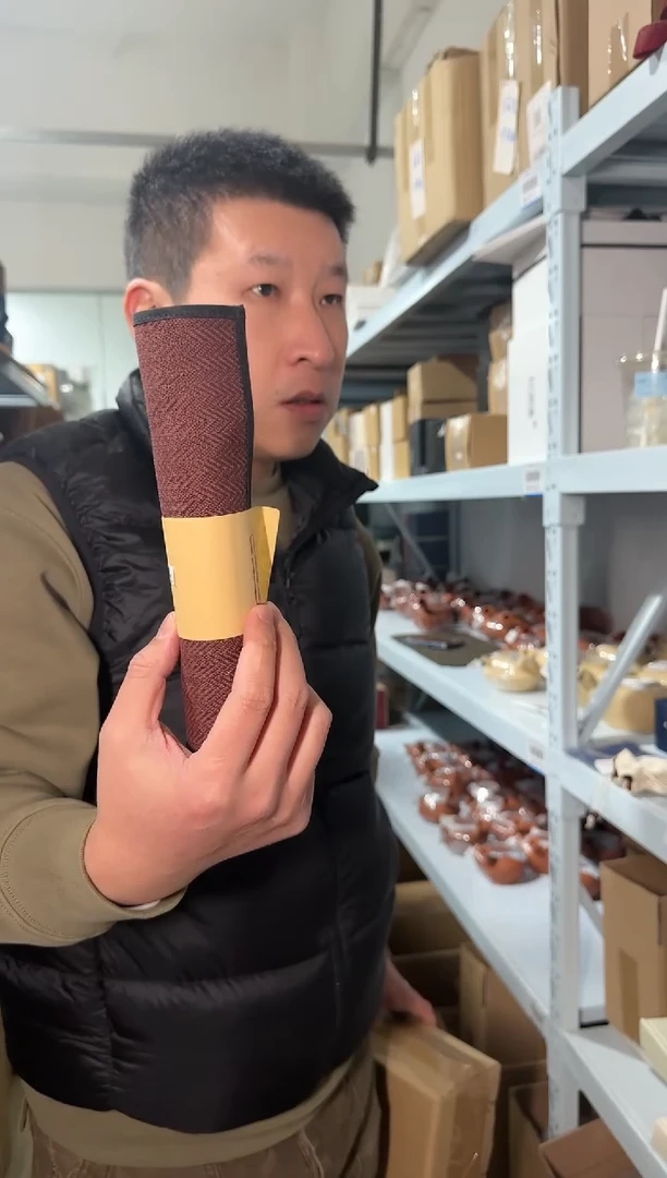 【闪购商品】B020 折纹茶席布短款 深栗色