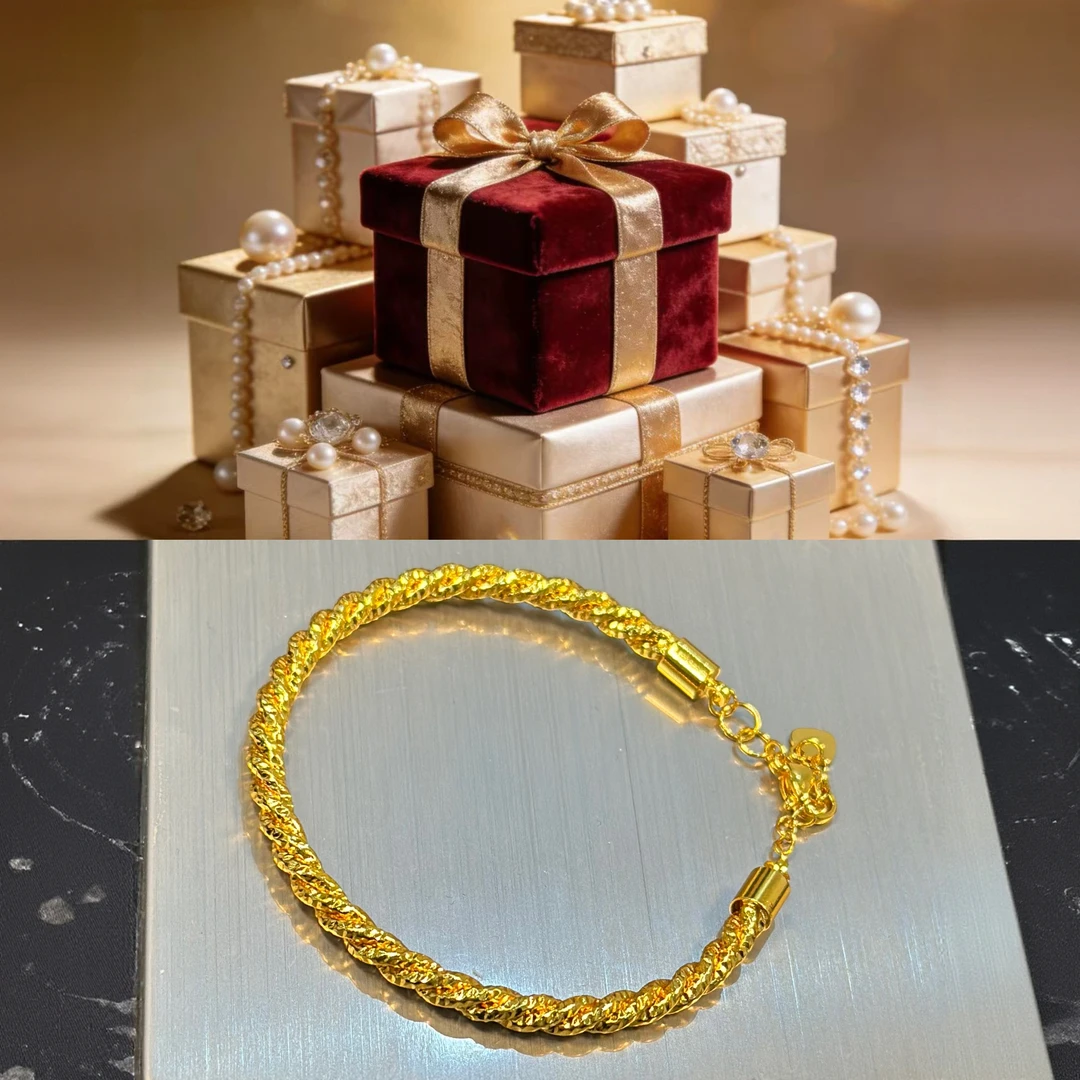 精品碎冰闪耀麻花手镯—Z011