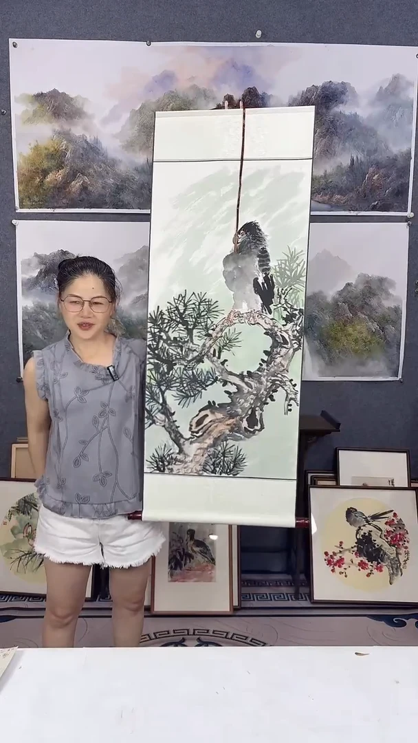 国画120*45吴铁成作品