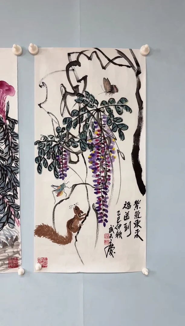 国画武天庆老师紫气东来