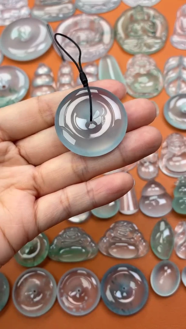 吊坠(不含链)未镶嵌翡翠46 平安扣 33.6 6.8