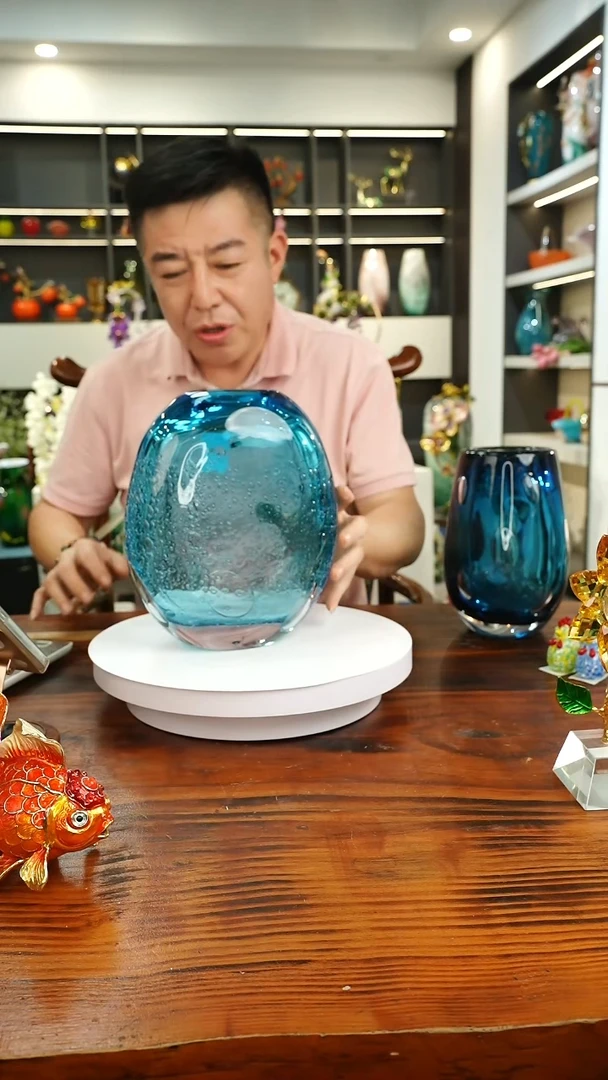 琉璃手工艺品外贸尾货花瓶368