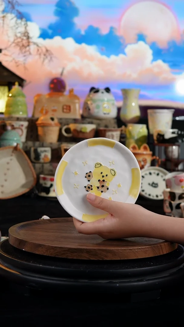陶瓷便携款手工手绘景德镇陶瓷