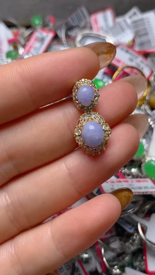 银S925镶嵌戒指翡翠百内无证书